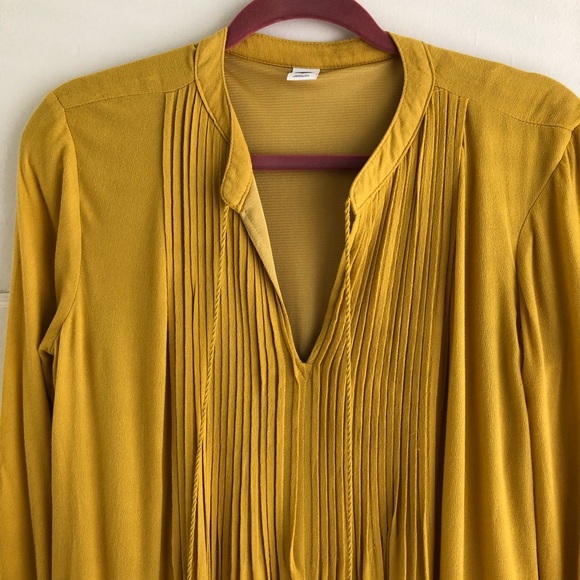 Old Navy Yellow Mustard Tassel Tunic Dress - Picture 4 of 8